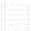 vidaXL Vinstativ for 36 flasker metall hvit