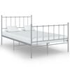 vidaXL Sengeramme gr&aring; metall 120x200 cm