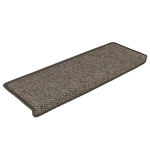 vidaXL Selvklebende trappematter sisal 15 stk 65x21x4 cm gr&aring; og beige