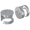 vidaXL Kamel&aring;semuttere 2 stk. s&oslash;lv 15 x 11,5 mm Metall