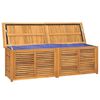 vidaXL Putekasse med pose 175x50x55 cm heltre teak