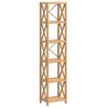 vidaXL Hylle 6 etasjer 40x30x181 cm heltre eik