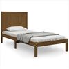 vidaXL Sengeramme honningbrun heltre furu 90x190 cm Single