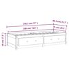 vidaXL Dagseng 75x190 cm Small Single heltre furu