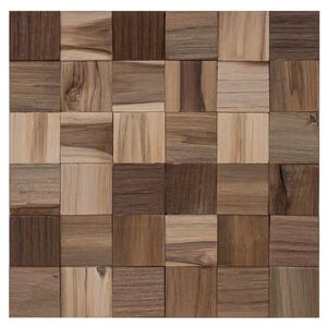 vidaXL Veggpane 11 stk. Naturlig 30 x 30 x 2 cm