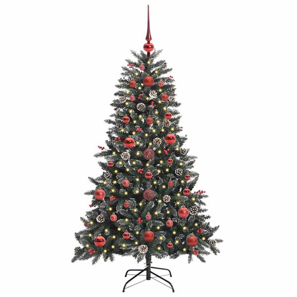 vidaXL Kunstig juletre grønn 68 x 68 x 120 cm PVC og plast og stål