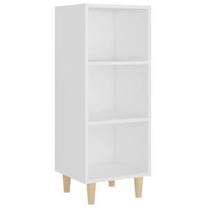 vidaXL Skjenk hvit 34,5x32,5x90 cm konstruert tre