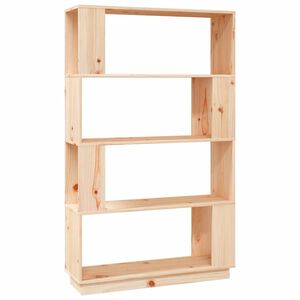 vidaXL Bokhylle/romdeler 80x25x132 cm heltre furu