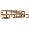 vidaXL Utend&oslash;rs sofa-sett 5 pcs Naturlig Solid akasietre
