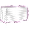 vidaXL Plantekasse 90x60x49,5 cm heltre furu