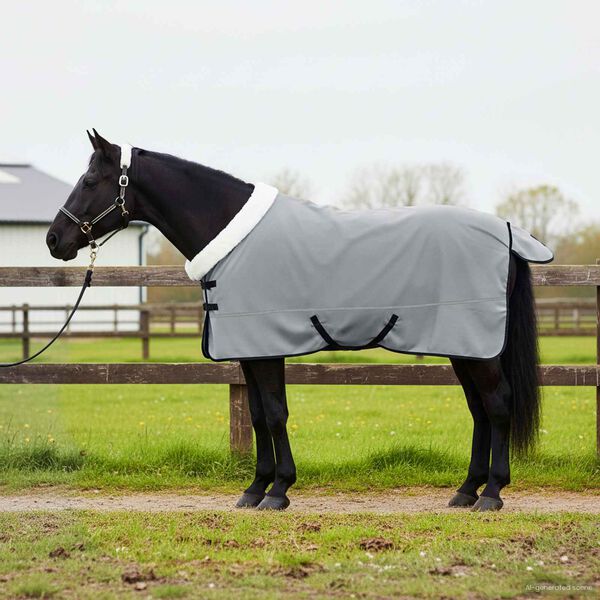 vidaXL Hestepledd Kraftig m&oslash;rk gr&oslash;nn 165 cm Polar fleece