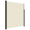vidaXL Uttrekkbar sidemarkise kremhvit 220x500 cm