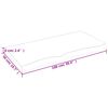 vidaXL Benkeplate til bad lysebrun 100x50x(2-6) cm behandlet heltre