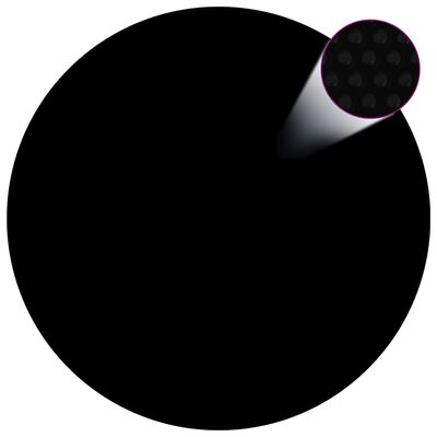 vidaXL Bassengtrekk svart 549 cm PE