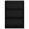 vidaXL Bokhylle Svart Eik 60 x 30 x 76.5 cm Konstruert tre