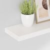 vidaXL Flytende vegghyller 2 stk h&oslash;yglans hvit 60x23,5x3,8 cm MDF