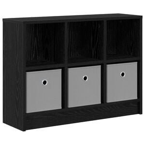 vidaXL Serviesskap Svart Eik 73,5 x 22,5 x 53,5 cm