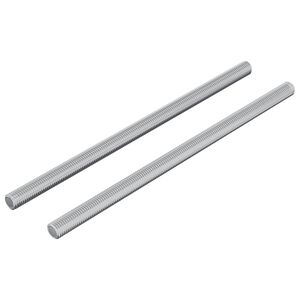 vidaXL Gjenget Stang 2 pcs s&oslash;lv M6 x 120 mm Metall