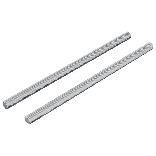 vidaXL Gjenget Stang 2 pcs s&oslash;lv M6 x 120 mm Metall
