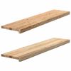 vidaXL Vinduskarmer 2 stk ubehandlet 110x30x2 cm heltre eik