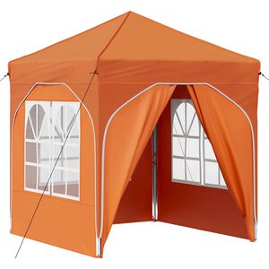 vidaXL Pop-up Festtelt 192 x 192 x 245 cm Oransje