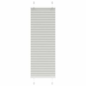 vidaXL pliss&eacute;gardin lys gr&aring; 45x100 cm Stoff Bredde 44,4 cm Polyester