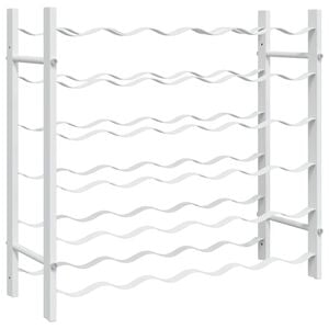 vidaXL Vinstativ for 36 flasker metall hvit