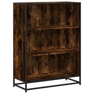 vidaXL Bokhylle r&oslash;kt eik 80,5x35x107,5 cm konstruert tre
