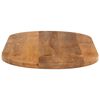 vidaXL Bordplate 110x40x3,8 cm oval heltre mango