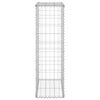 vidaXL Gabion med dekker galvanisert st&aring;l 60x30x100 cm