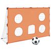 vidaXL Fotballm&aring;l for barn med m&aring;lmatte og ball 182x62x118 cm