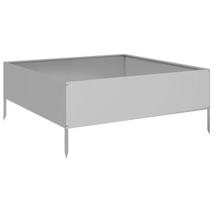vidaXL H&oslash;ybed 100x100x25 cm galvanisert st&aring;l