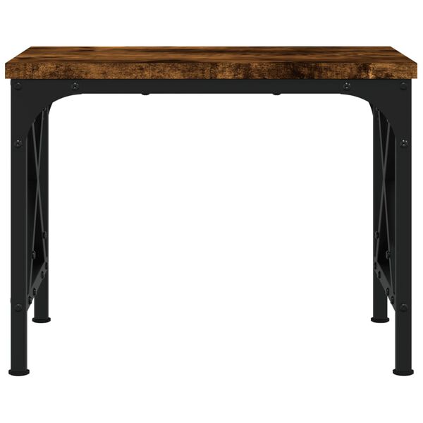 vidaXL Skriverbord r&oslash;kt eik 40x30x31 cm konstruert tre