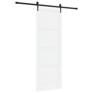 vidaXL Skyved&oslash;r ORKDAL Hvit og svart 83 x 232 cm Heltre furu
