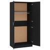 vidaXL Garderobe svart 80x52x180 cm konstruert tre