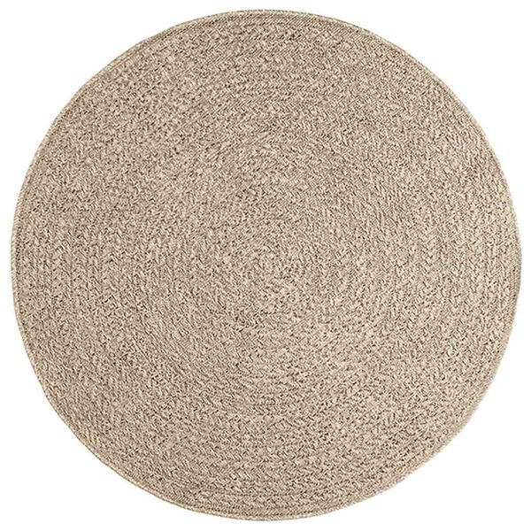 vidaXL Teppe ZIZUR beige &Oslash; 120 cm jute-utseende innend&oslash;rs og utend&oslash;rs