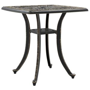 vidaXL Hagebord bronse 53x53x53 cm st&oslash;pt aluminium