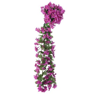 vidaXL Kunstige blomsterkranser 6 stk lyselilla 250 cm