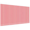 vidaXL Erstatningsduk for markise r&oslash;d og hvit stripe 6x3 m