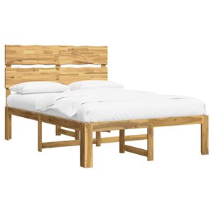 vidaXL Dobbel Sengramme med Hodegjerde ROSTOCK Hvit 160 x 200 cm