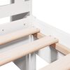 vidaXL Seng med bokhylle uten madrass hvit 90x190 cm heltre furu