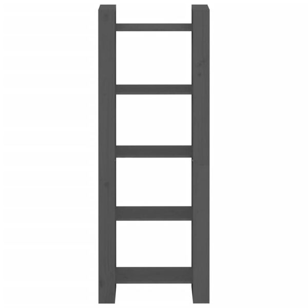 vidaXL Bokhylle/romdeler grå 60x35x160 cm heltre