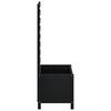 vidaXL Hageplantekasse med stativ svart 79x39,5x114 cm heltre furu
