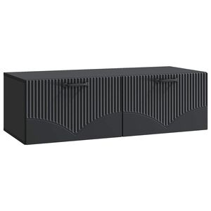 vidaXL Vegghengt TV skap Svart 98 x 41 x 30 cm Konstruert tre
