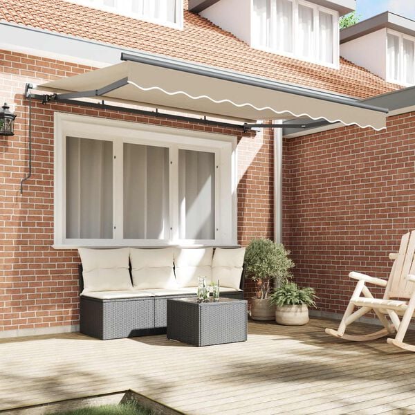 vidaXL Innvendbar Markise Beige 250 x 200 cm stoff