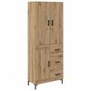 vidaXL H&oslash;yskap Artisan Eik 69,5 x 34 x 180 cm Konstruert tre