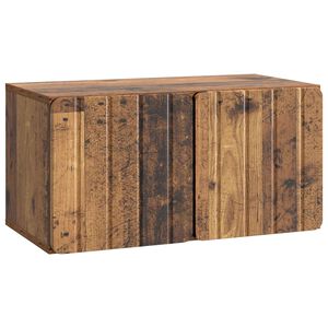 vidaXL Vegghengt TV skap Gammelt tre 59,5 x 31 x 30 cm Konstruert tre