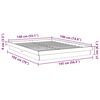 vidaXL Sengeramme uten Madrass 140x190 cm Heltre Eik