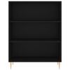 vidaXL Highboard svart 69,5x32,5x180 cm konstruert tre