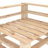 vidaXL 3-seters pallesofa for hage tre